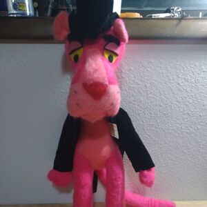 Vintage Mighty Star Pink Panther 1964 Plush Toy 20"